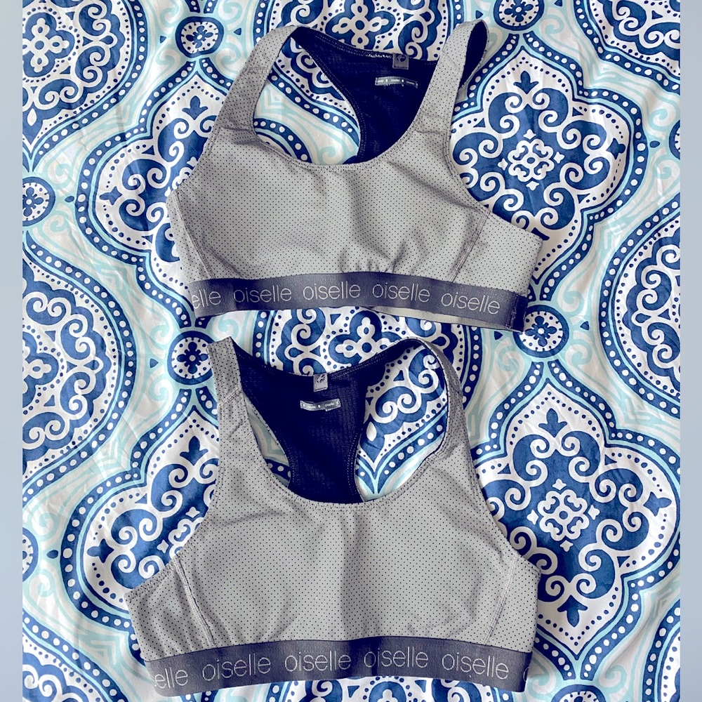 Two REFLECTIVE Oiselle bras